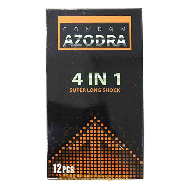Bao cao su Azodra 4 in1 gai gan keo dai thoi gian 3 - sìn sú Hải Phòng