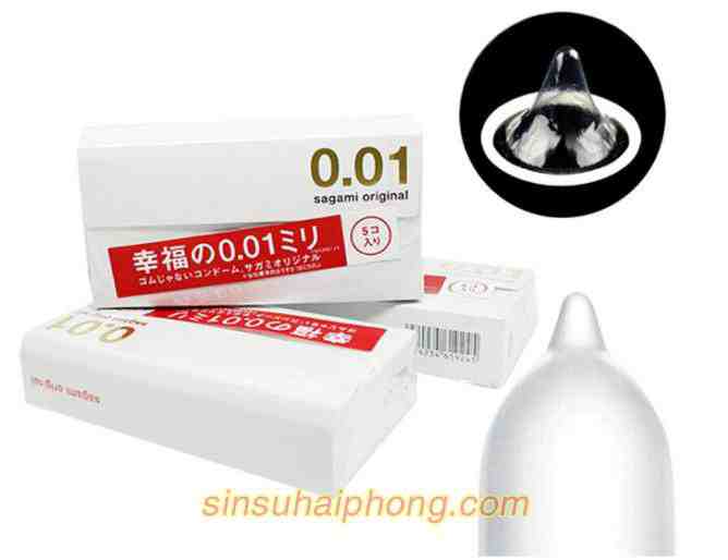 Bao cao su Sagami Original 0.01 tai Hai Phong chinh hang - sìn sú Hải Phòng