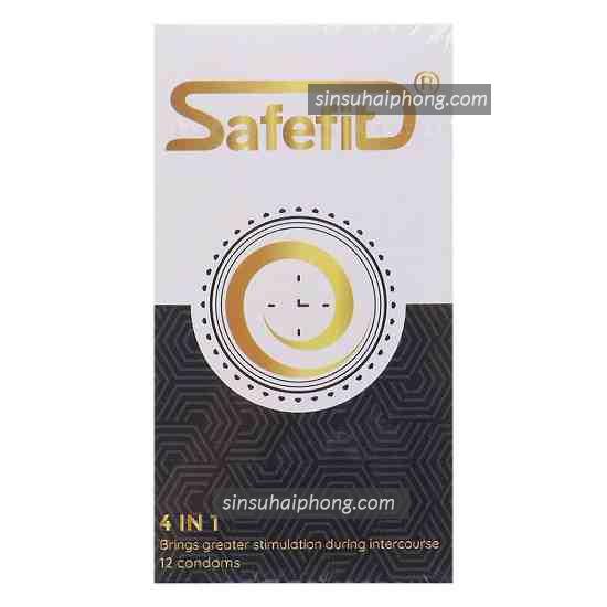 Bao cao su SafeFit 4 in 1 - sìn sú Hải Phòng