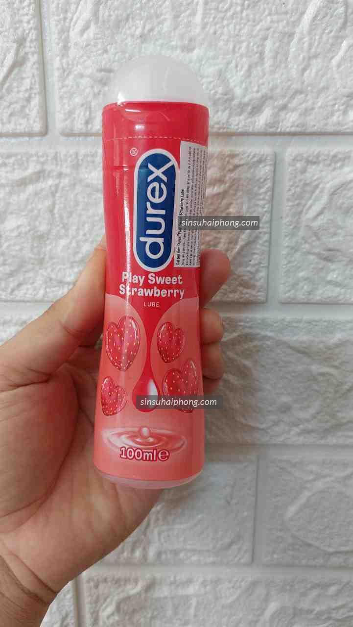 GEL BOI TRON HUONG DAU DUREX PLAY STRAWBERRY - sìn sú Hải Phòng