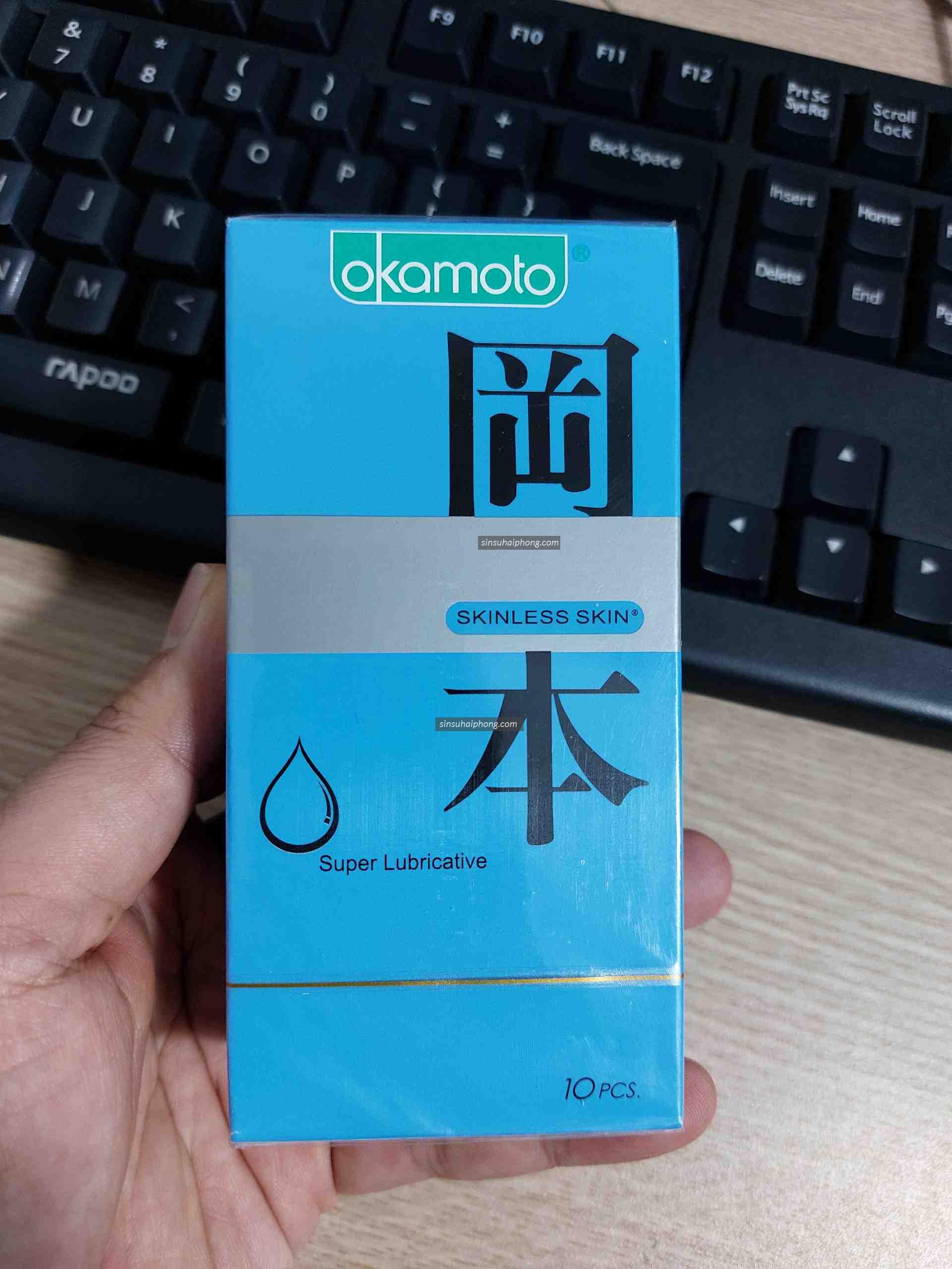 Bao Cao Su OKAMOTO Skinless Sieu Boi Tron - sìn sú Hải Phòng