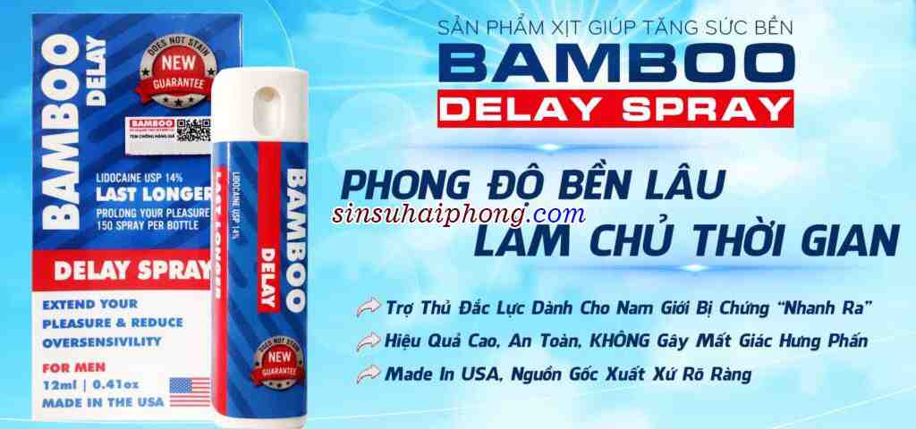 chai xịt bamboo delay tại Hải Phòng